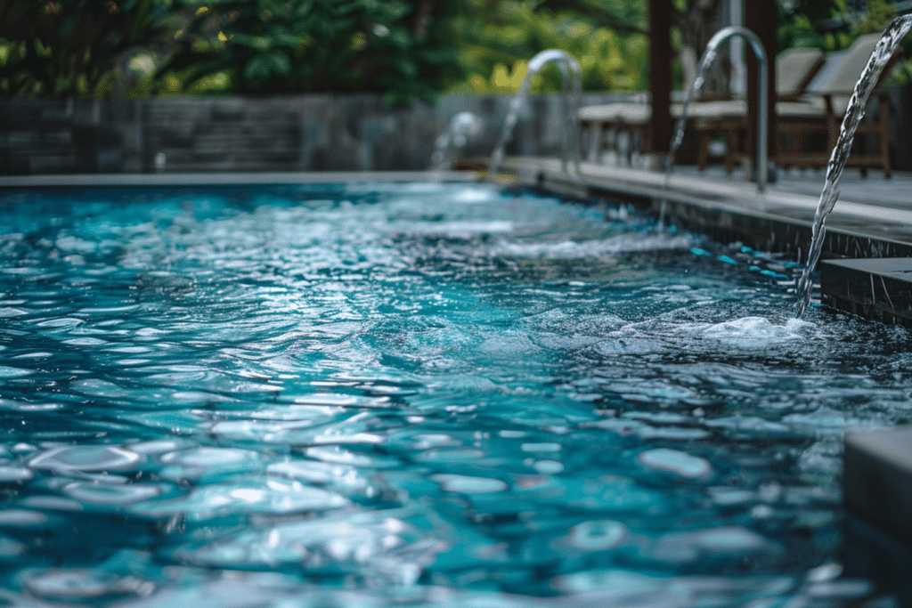 piscine avec une eau très claire